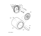 GE DX4500EE1WW drum diagram