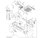 GE GSS22KGPAWW ice maker & dispenser diagram