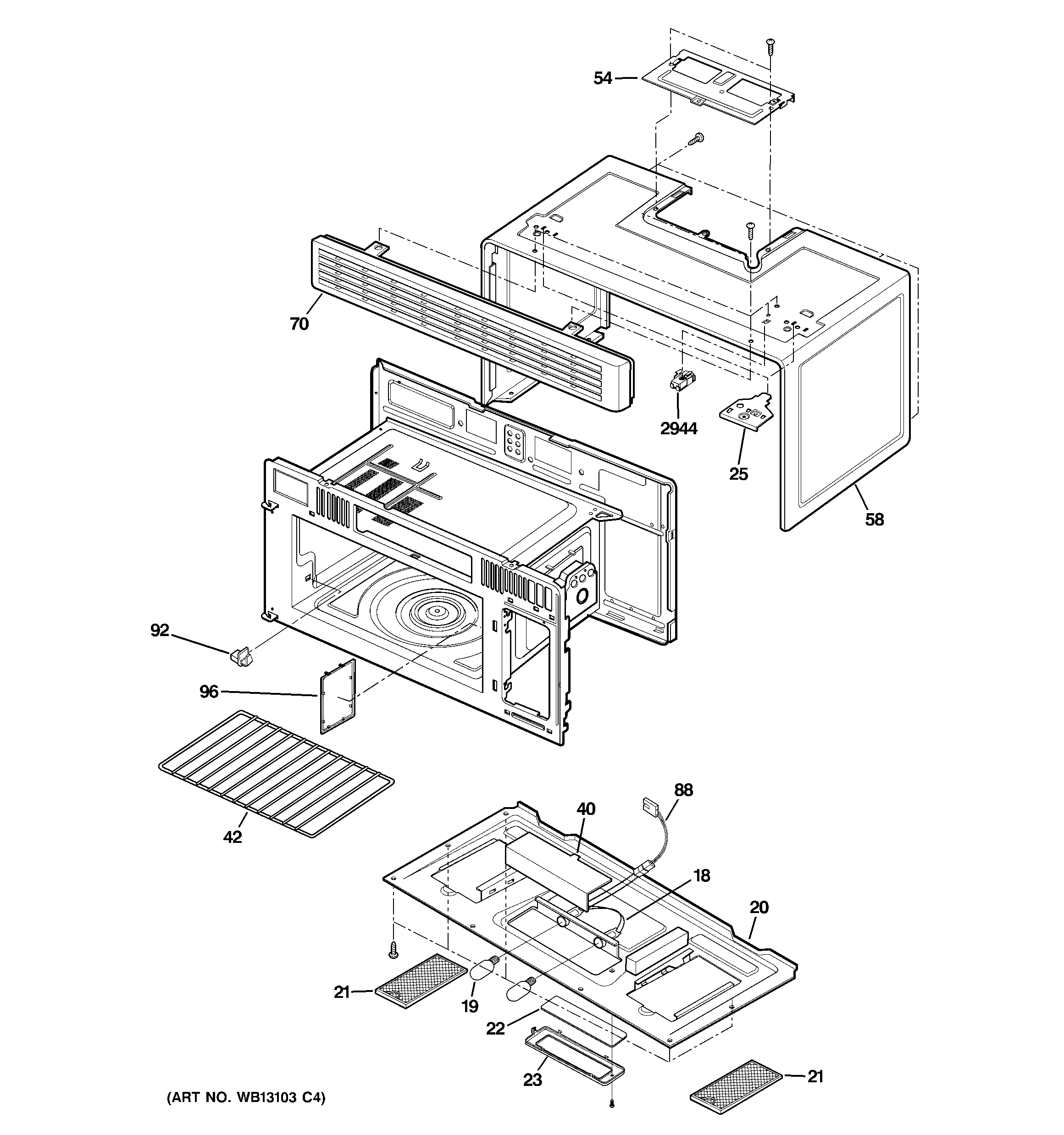 Oven cavity parts