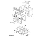 GE JVM1630BH003 oven cavity parts diagram