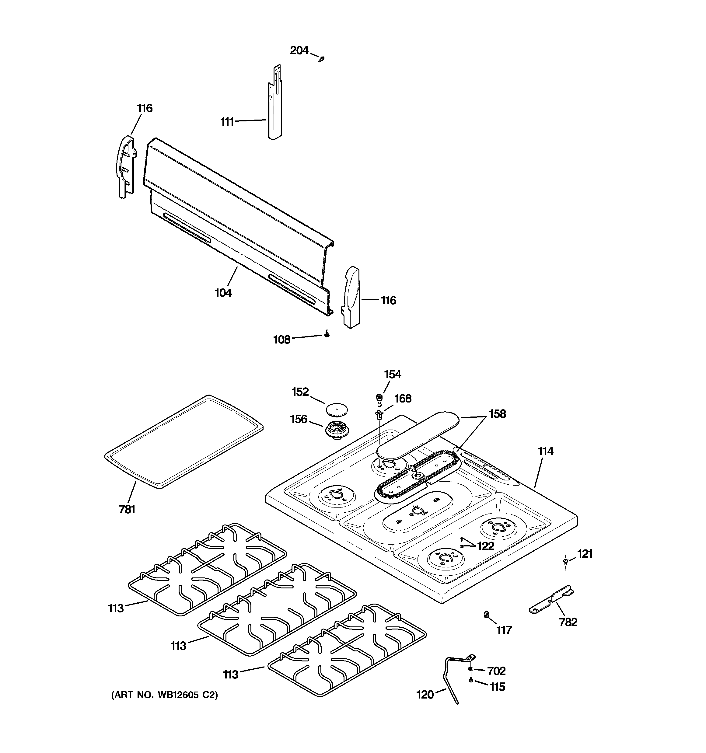 CONTROL PANEL & COOKTOP