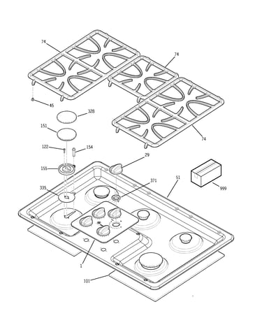 Control panel & cooktop