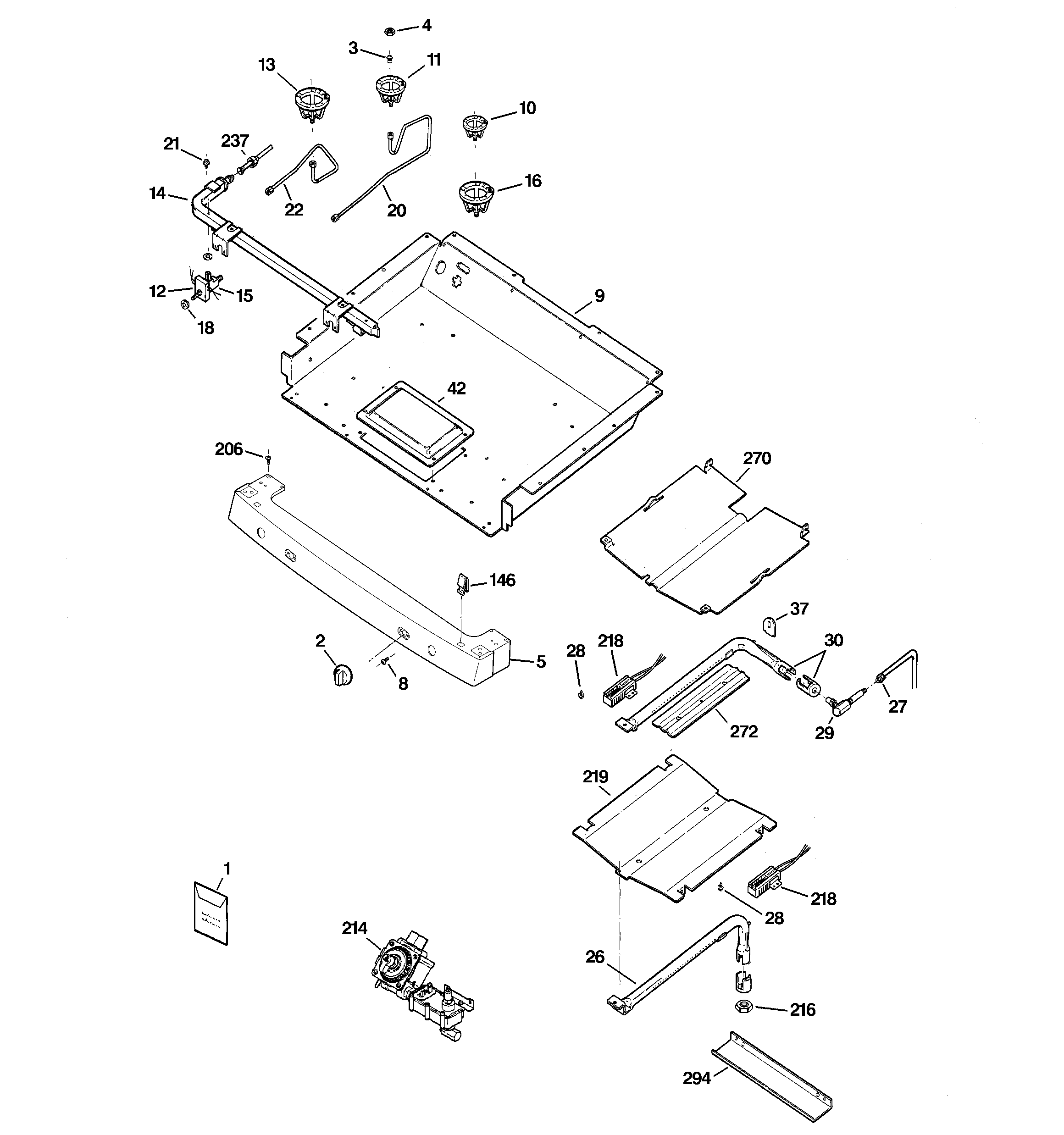 Gas & burner parts
