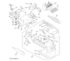 GE PCT23SHPBSS ice maker & dispenser diagram