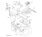 GE GCR23YLRBWW ice maker & dispenser diagram