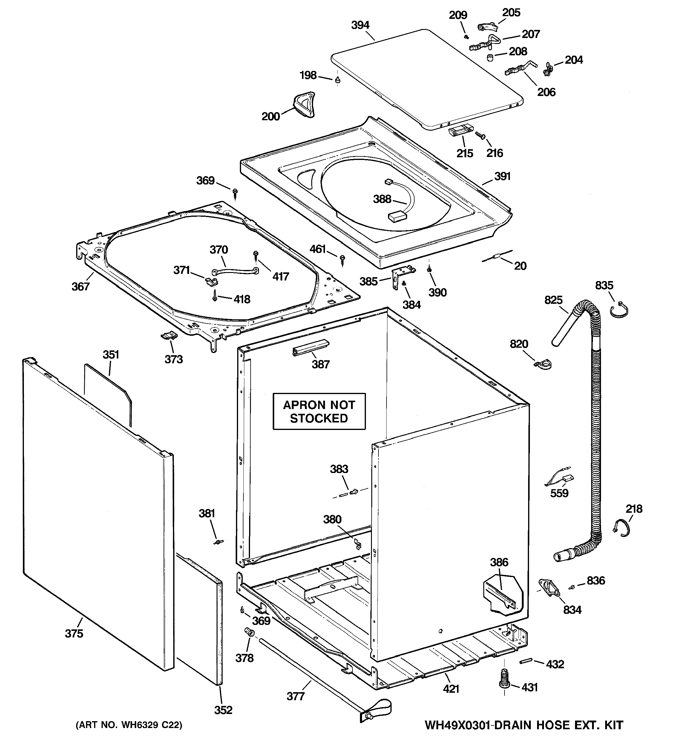 Cabinet, cover & front panel