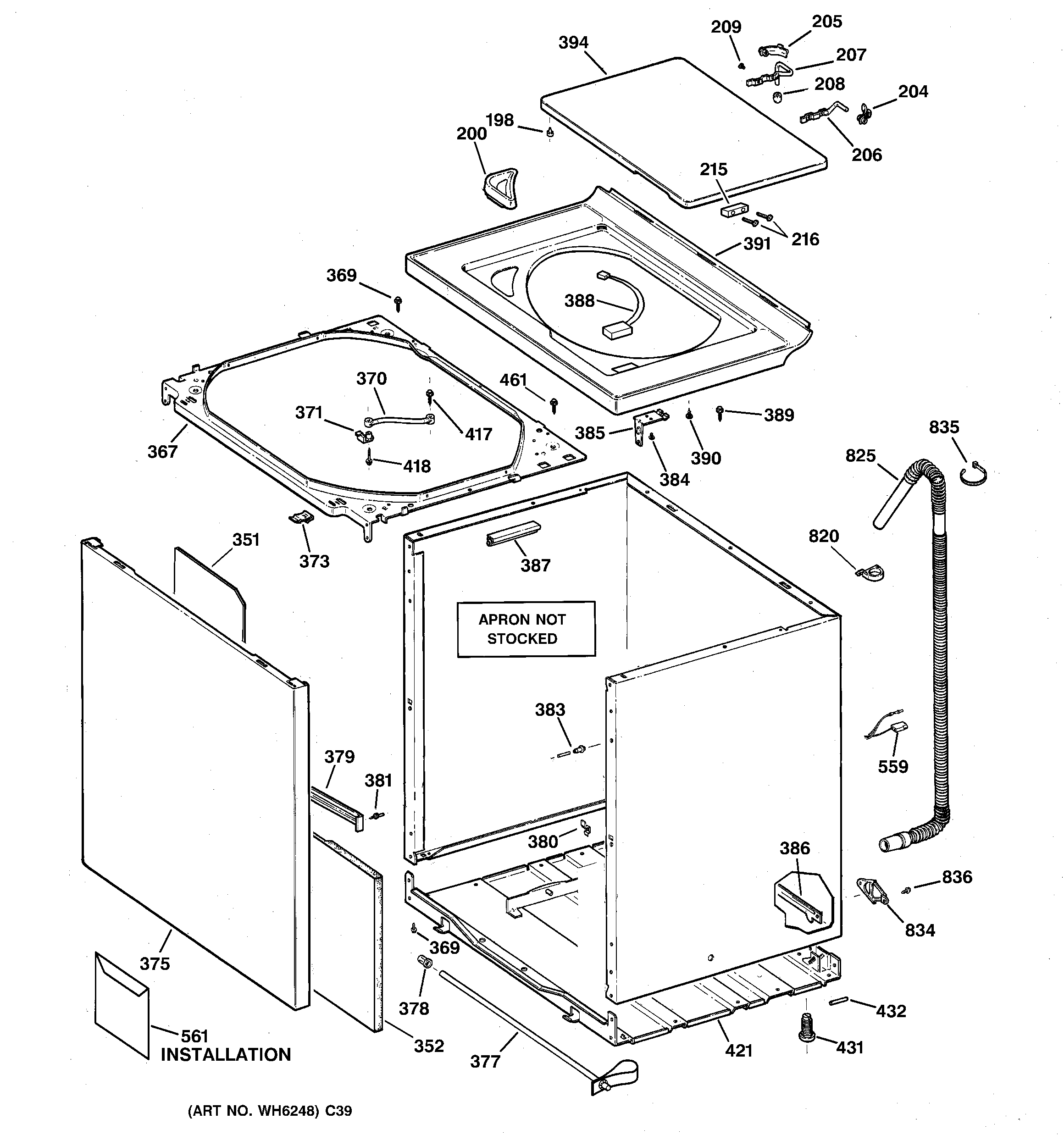 Cabinet, cover & front panel