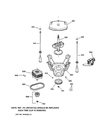 Suspension, pump & drive components