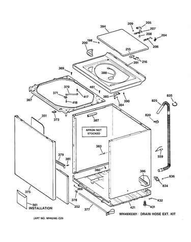 Cabinet, cover & front panel