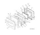 GE JBP35SK4SS door diagram