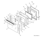 GE JCBP83HK3BB door diagram