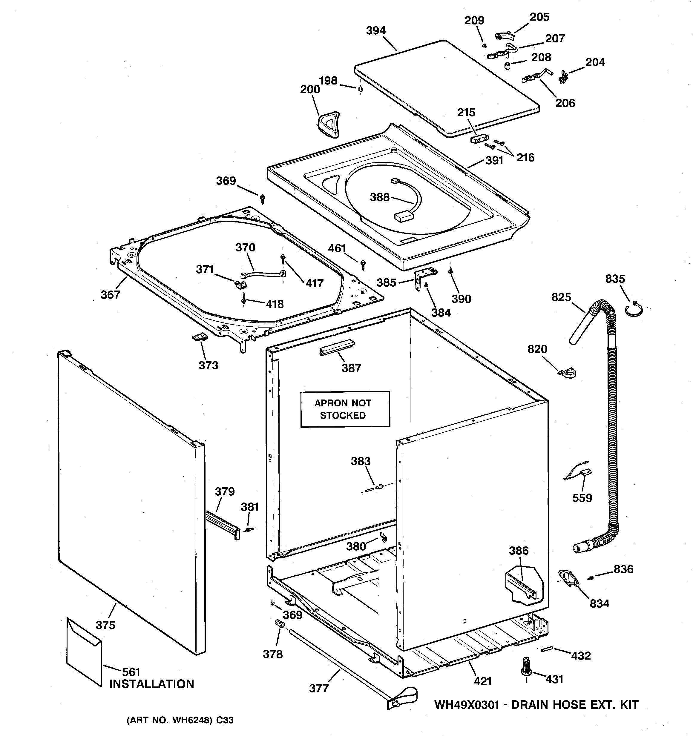 Cabinet, cover & front panel