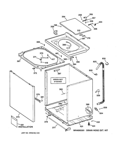 Cabinet, cover & front panel