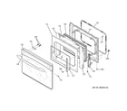 GE JCS968BK3BB door diagram