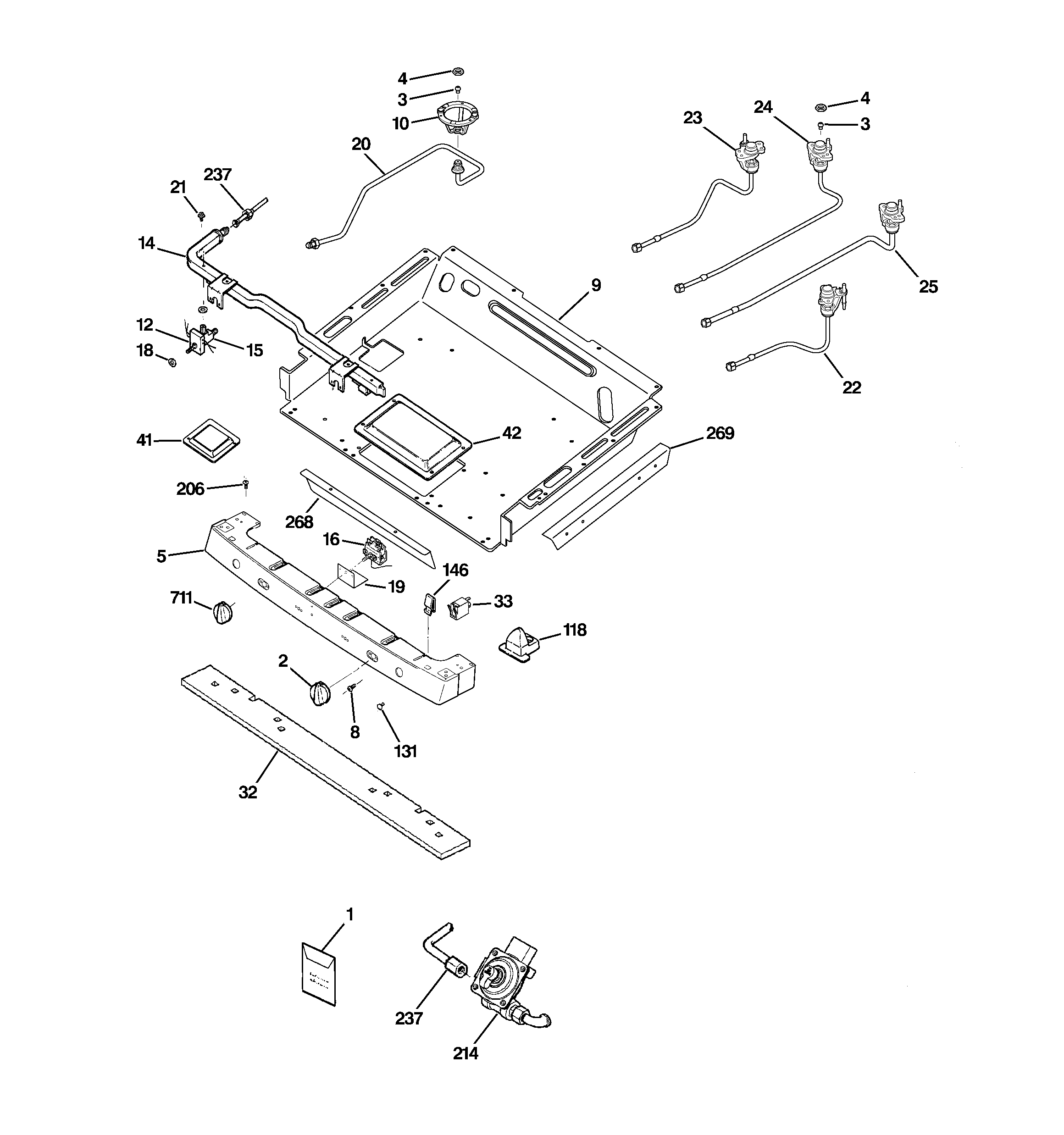 Gas & burner parts