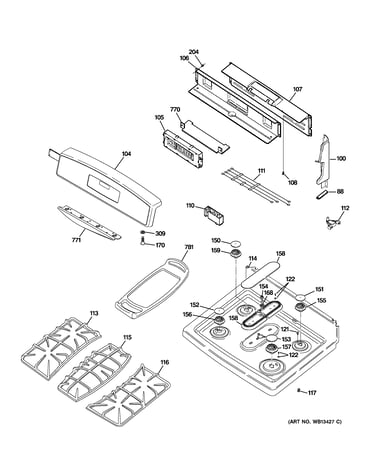 Control panel & cooktop