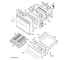 GE JGBP83SEJ5SS door & drawer parts diagram