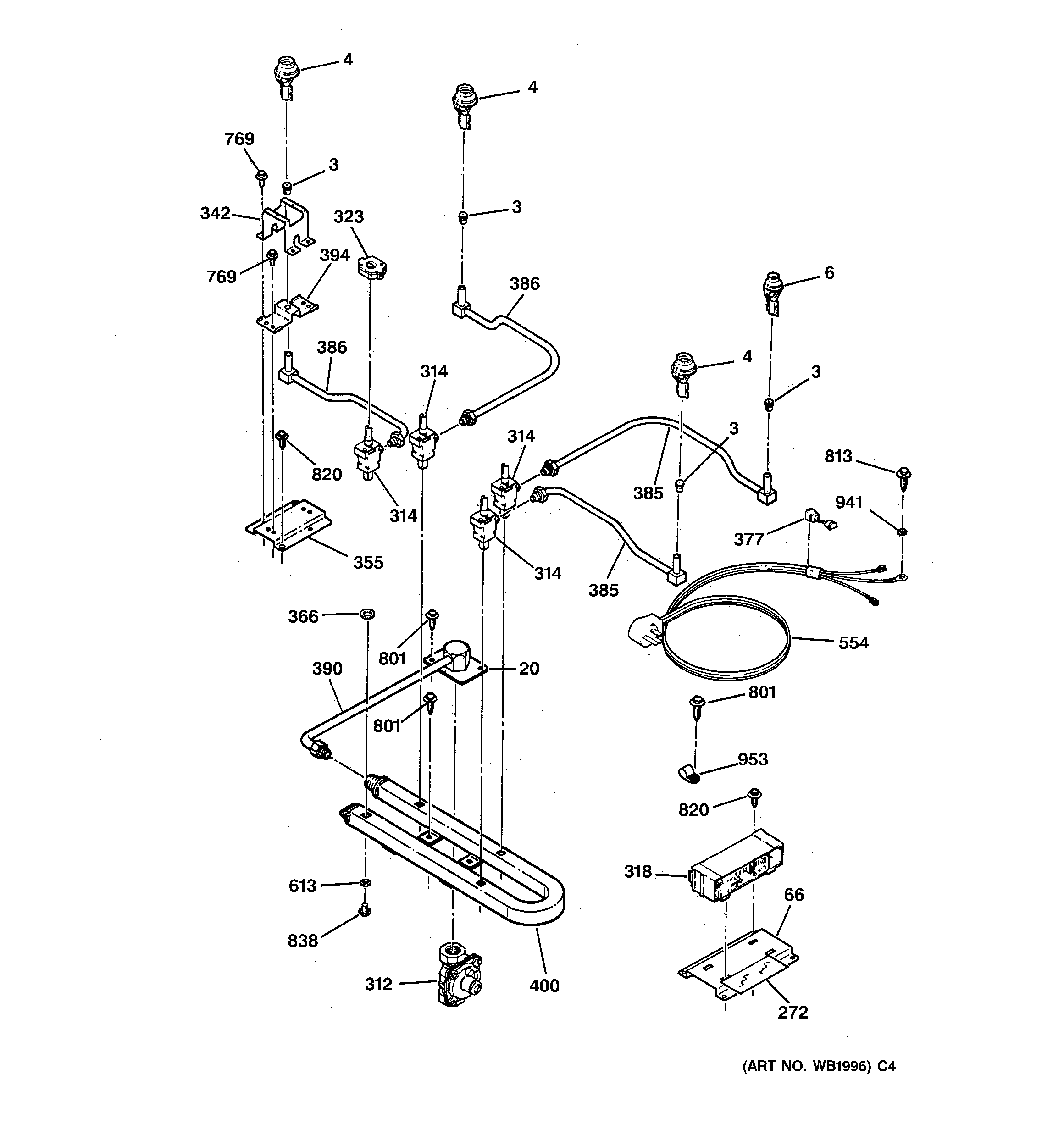 Gas & burner parts