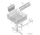 GE EDW6000L15BB upper rack assembly diagram