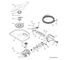 GE EDW6000L15BB motor-pump mechanism diagram