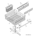 GE GLD6500L00CC upper rack assembly diagram