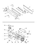 Backsplash, blower & motor assembly