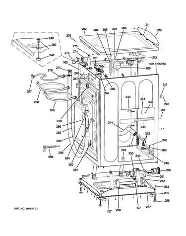 Cabinet, cover & top panel