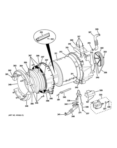 Tub & motor