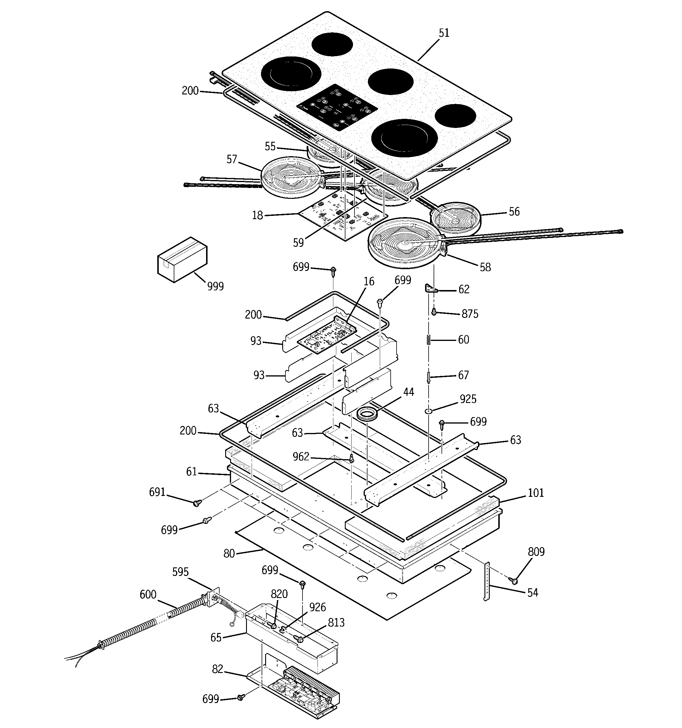 Cooktop parts