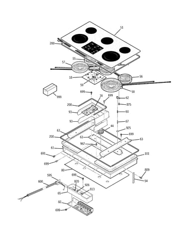 Cooktop parts