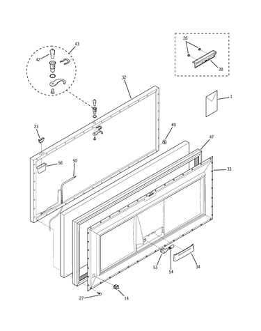 Freezer door