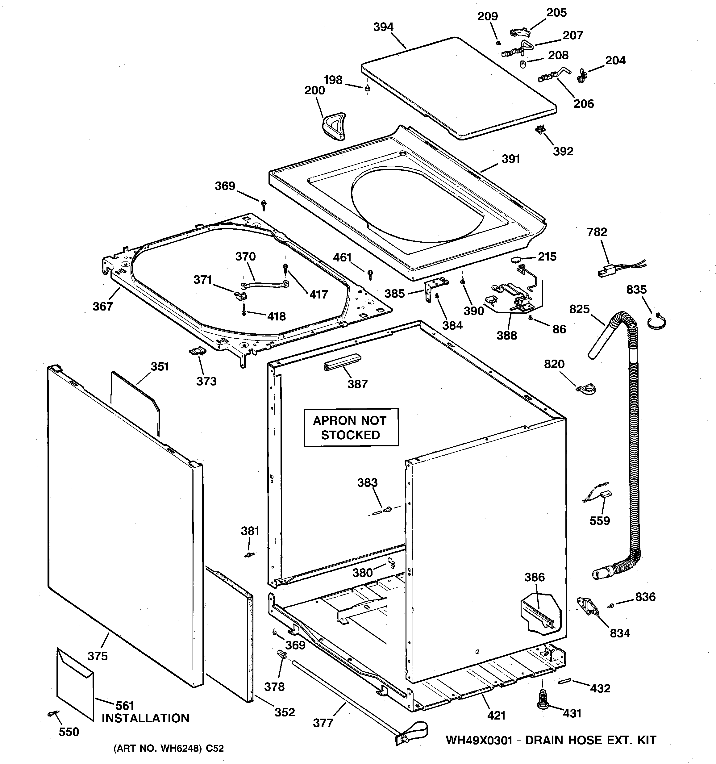 Cabinet, cover & front panel