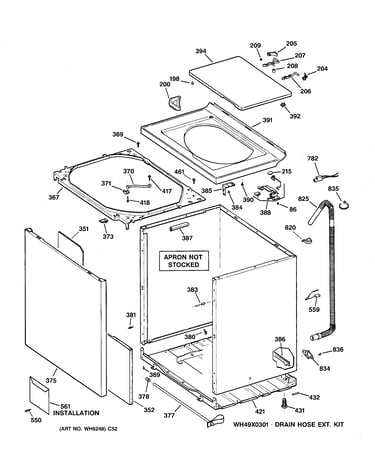 Cabinet, cover & front panel