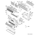 GE AZ55H07DACM1 grille & chassis parts diagram