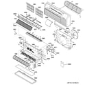 GE AZ55H09DACM1 grille & chassis parts diagram