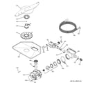 GE PDW7880J15SS motor-pump mechanism diagram