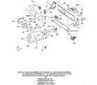 GE WCCB1030F3WC controls & backsplash diagram