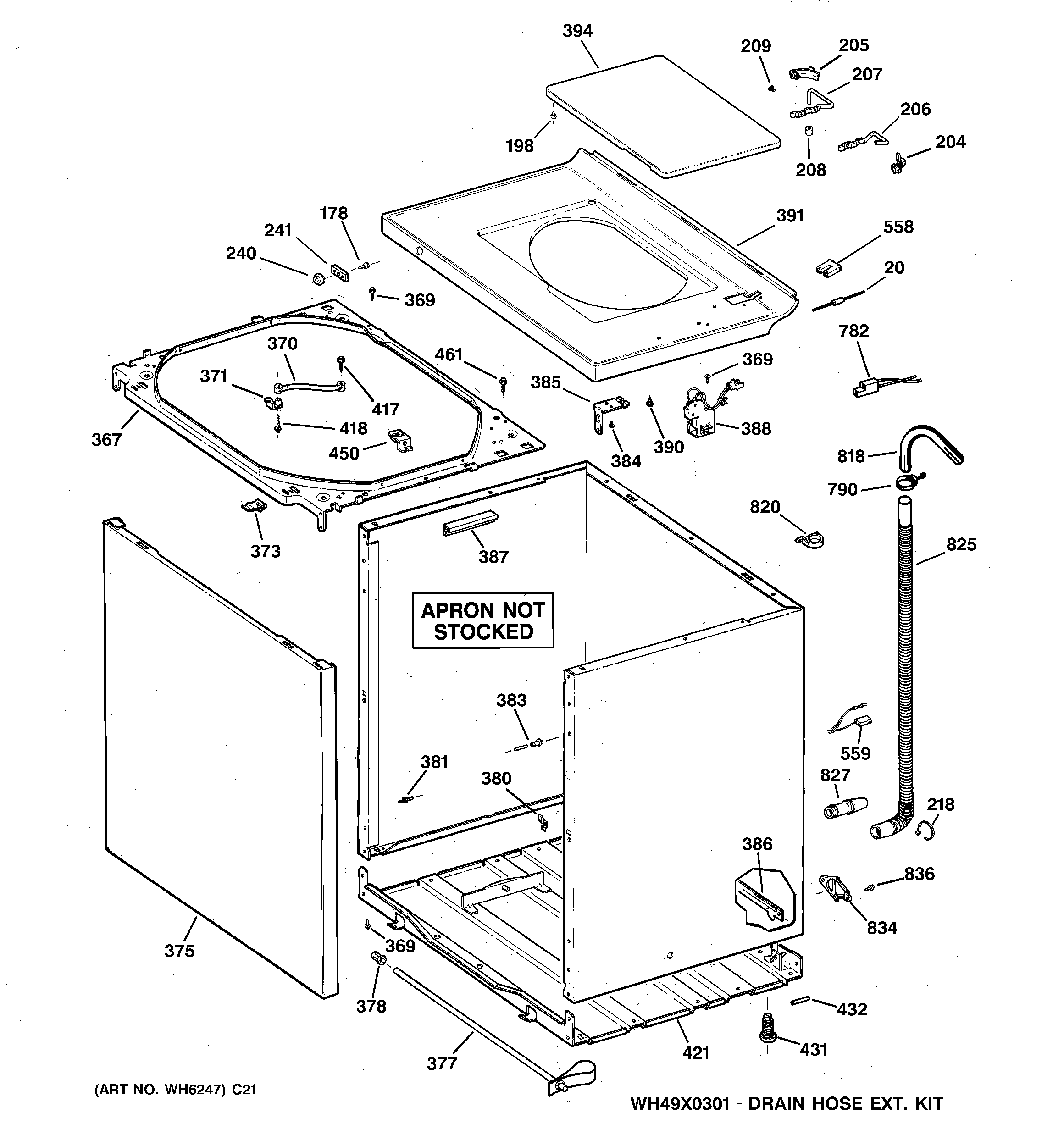 Cabinet, cover & front panel