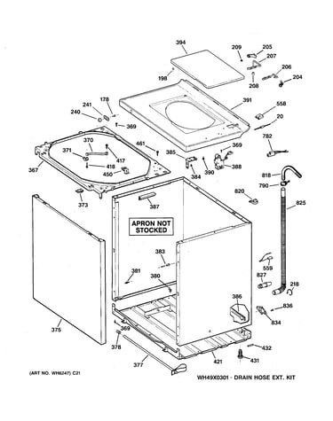 Cabinet, cover & front panel