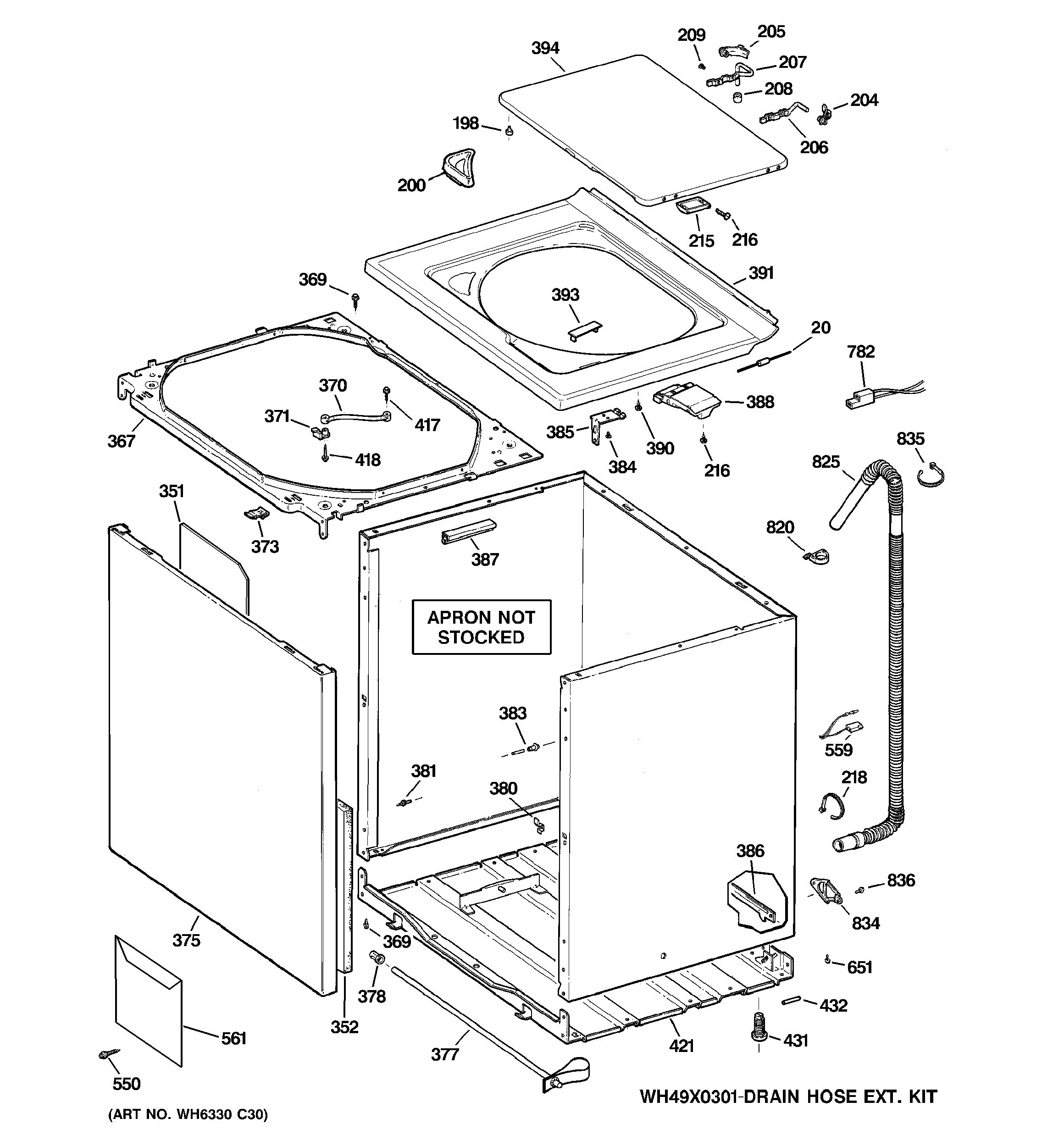 Cabinet, cover & front panel