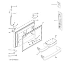 GE GTS22KCPCRWW freezer door diagram