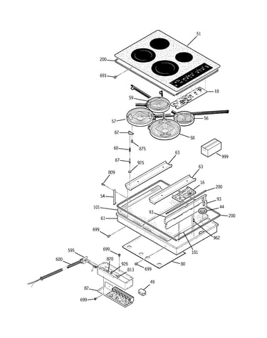 Cooktop parts