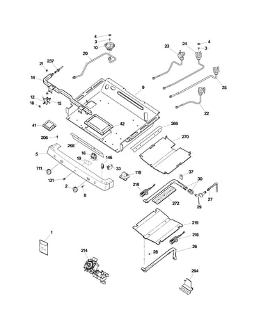 Gas & burner parts