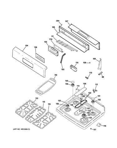Control panel & cooktop