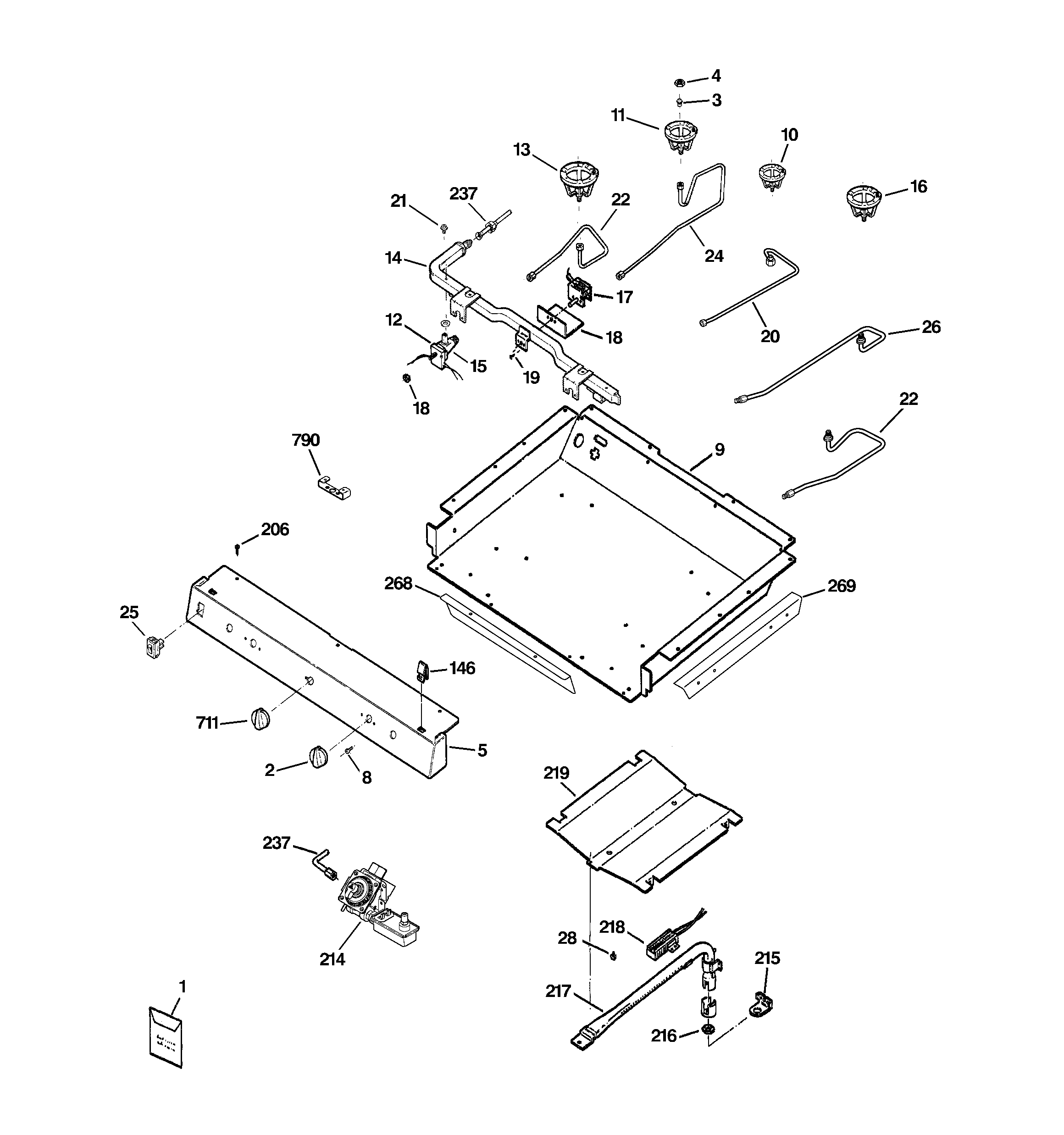 Gas & burner parts