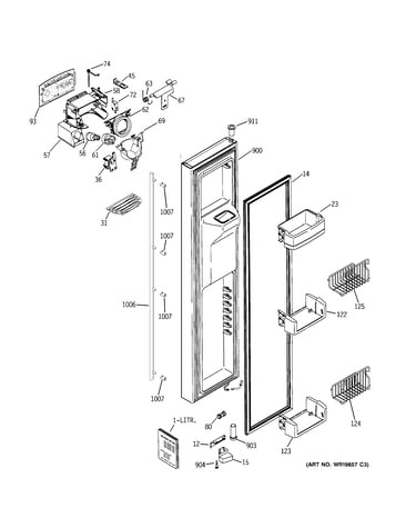 Freezer door