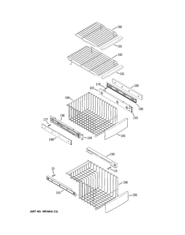 Freezer shelves