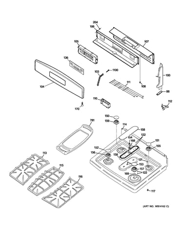 Control panel & cooktop