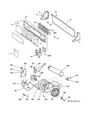 Backsplash, blower & motor assembly