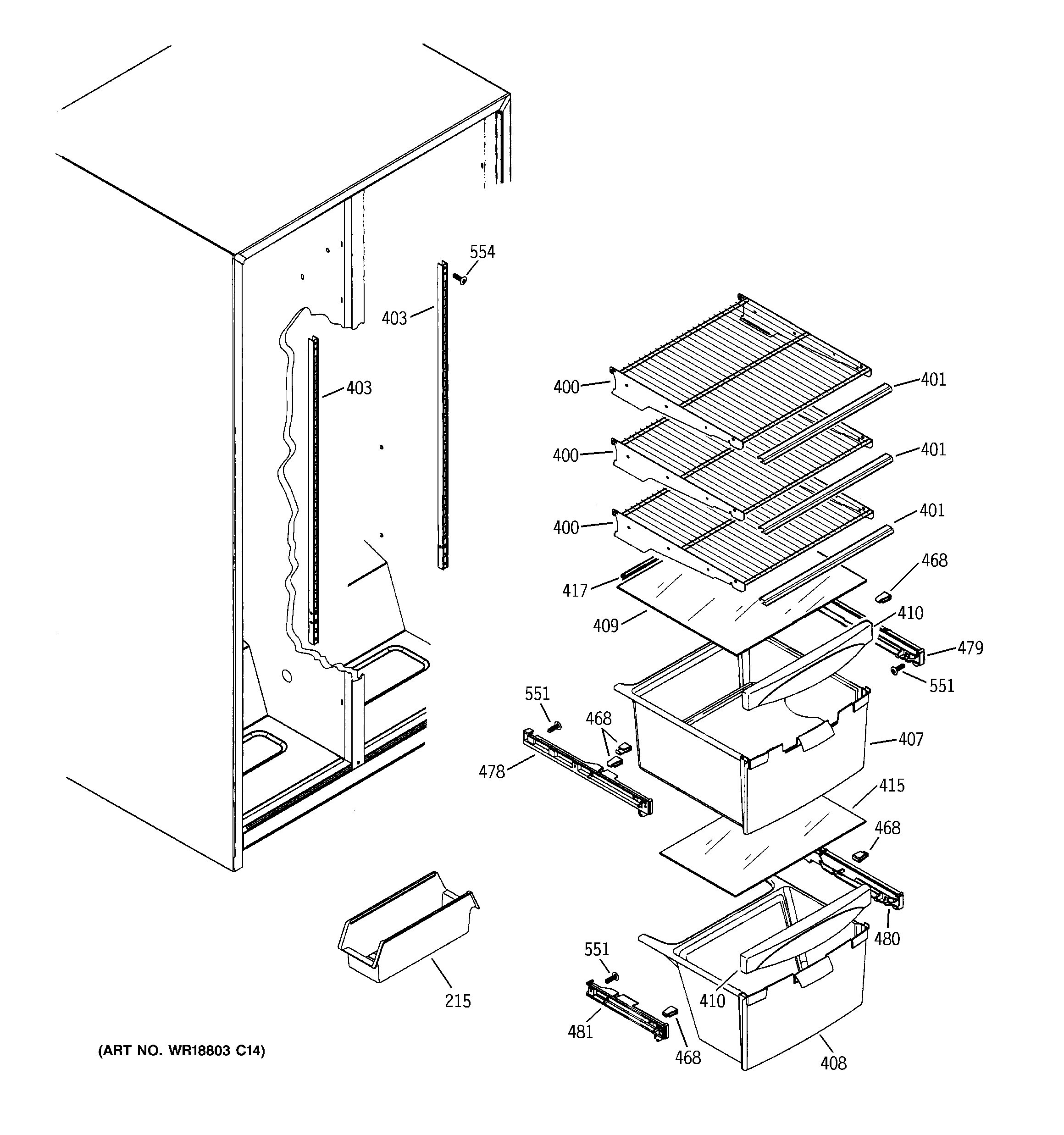 FRESH FOOD SHELVES